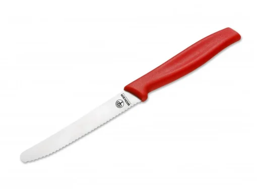 Böker Manufaktur Wellenschliffmesser<Brotchenmesser Rot