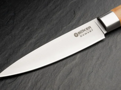 Böker Manufaktur Solingen Spickmesser<Damast Olive Spickmesser