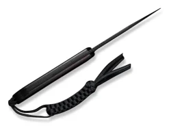 CIVIVI Damastmesser<Fixed Blade Elementum Ebony Damascus