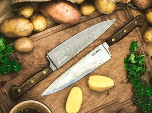 Böker Manufaktur Solingen Carbonstahlmesser<Patina Chefmesser