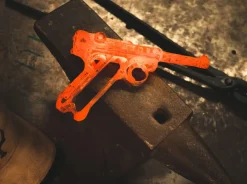 Böker Manufaktur Solingen Sammlermesser<P08-Damast