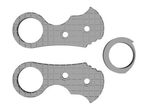Böker Plus Zubehör<Urd 2.0 Kleiner Ringgriff 3D-Modell